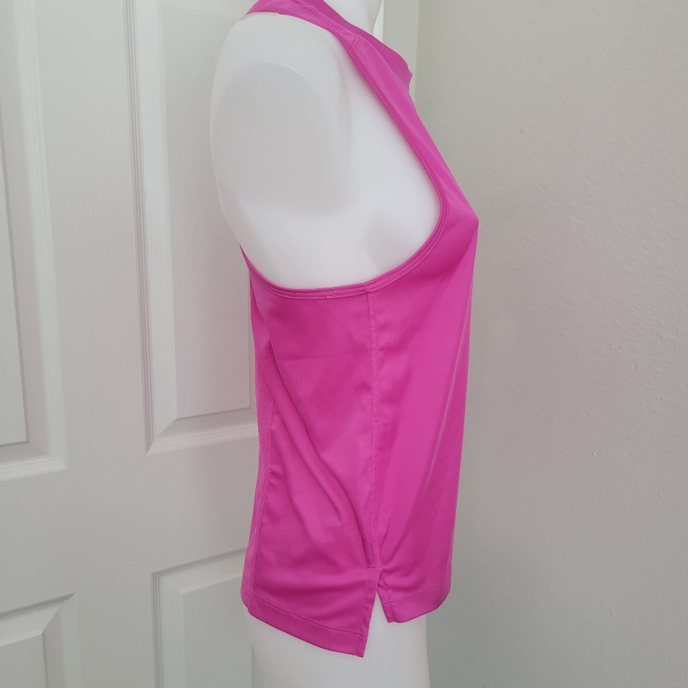 2/$25 Nike Running DriFit Mesh Panel Racerback Tank S Bright Raspberry EUC - Picture 3 of 9